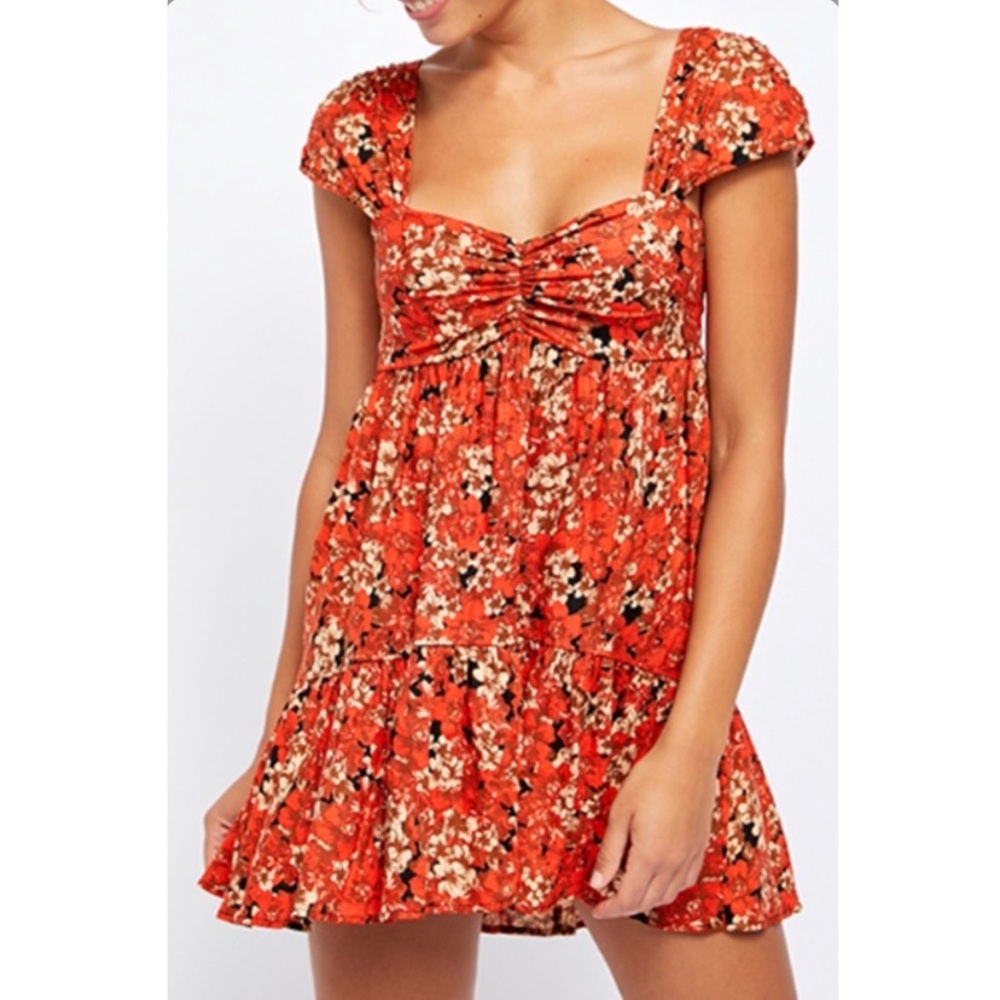Free people pattern play mini dress